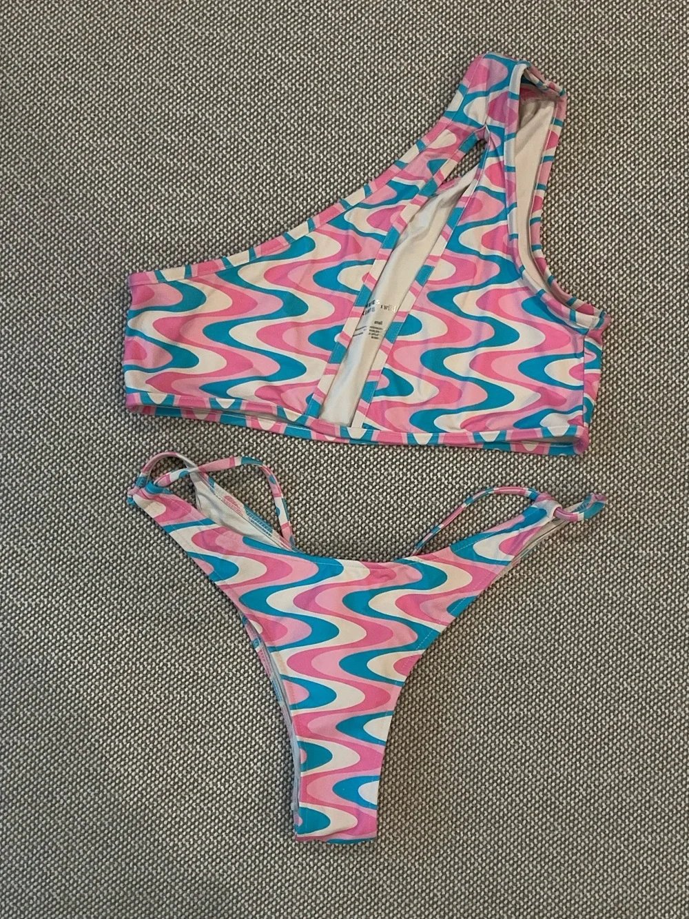 Frankies Bikinis X Wildflower Collab One Shoulder Bikini Set